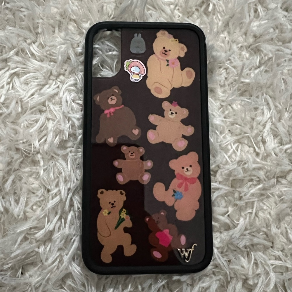 Bear-y Cute Wildflower iPhone XS case